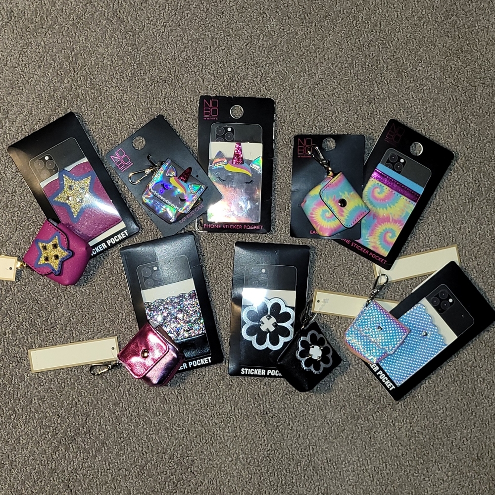 💥Matching Ear Bud Case & Phone Sticker Pocket